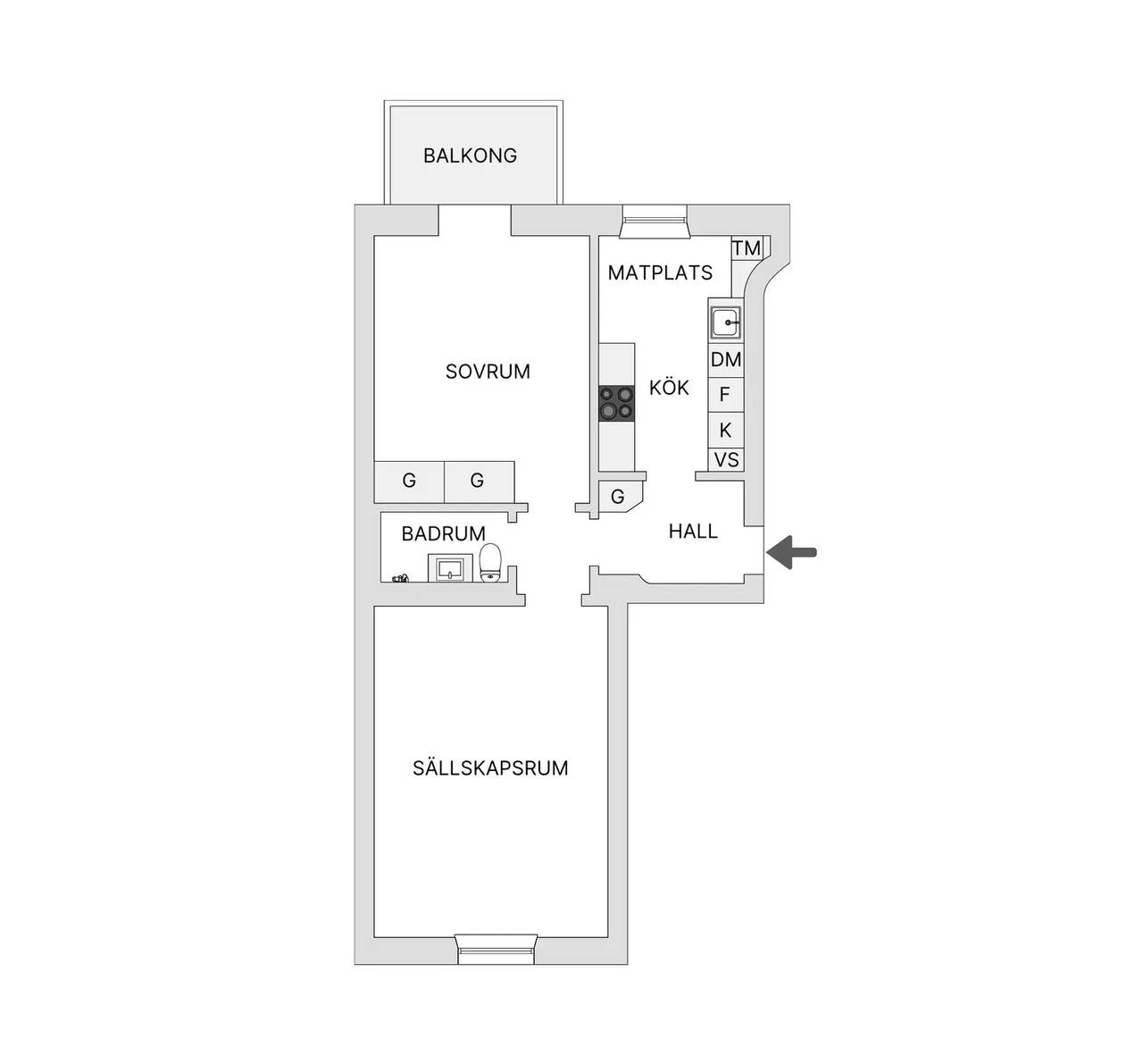 Planritning för Karlbergsvägen 29A