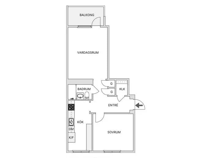 Floor plan for Mäster Ernsts gata 10