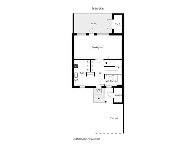 Floor plan for Treuddsvägen 5