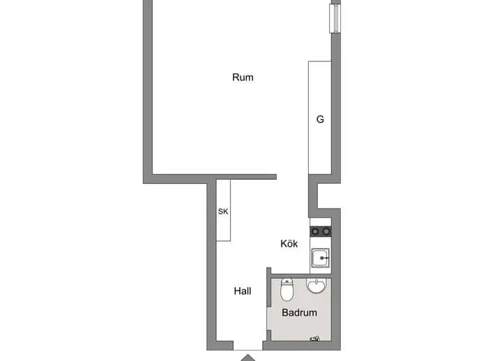 Floor plan for Sveavägen 122, 5tr.
