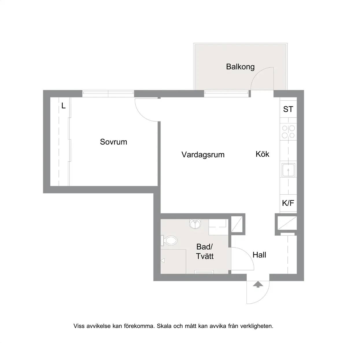 Floor plan for Östra Varvsgatan 3bc