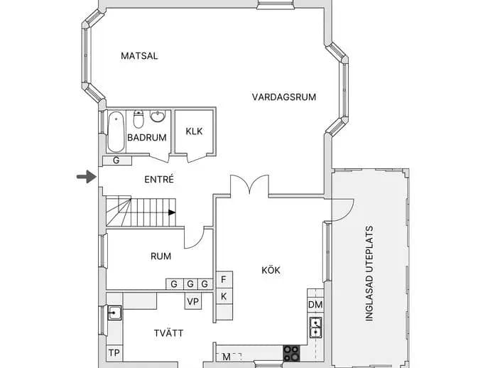 Planritning för Fnyskvägen 4
