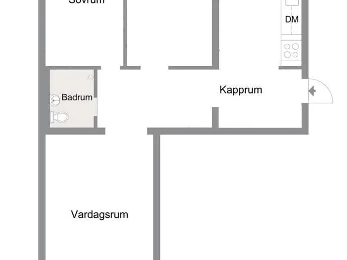 Floor plan for Kronetorpsgatan 44C