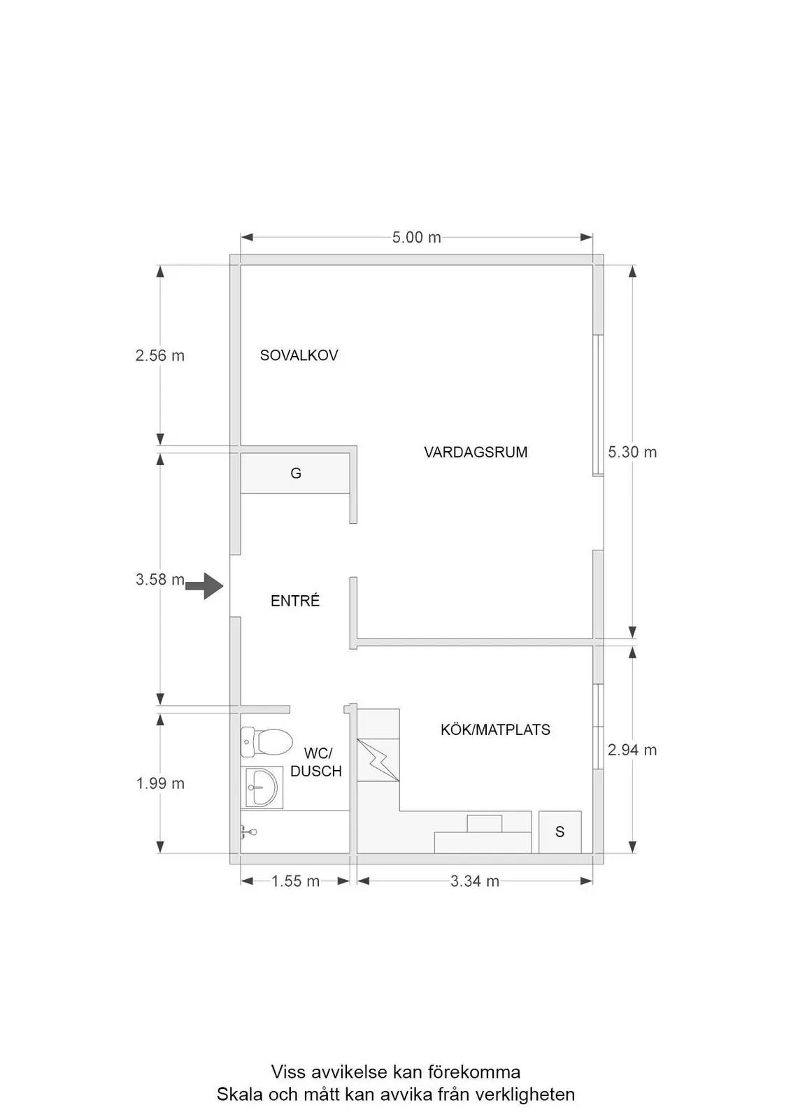 Planritning för Åbylundsgatan 25