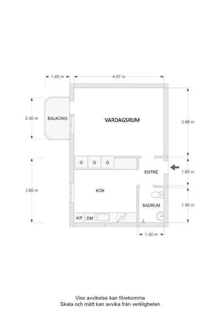 Floor plan for Syréngatan 12