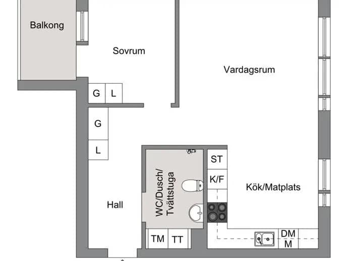 Planritning för SKAGAFJORDSGATAN 3, Vån 6/6