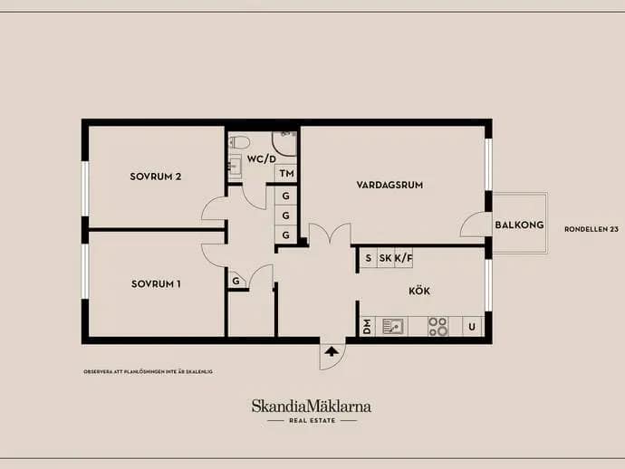 Floor plan for Rondellen 23