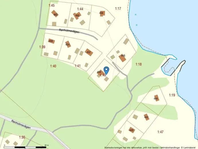 Planritning för Renholmsvägen 450
