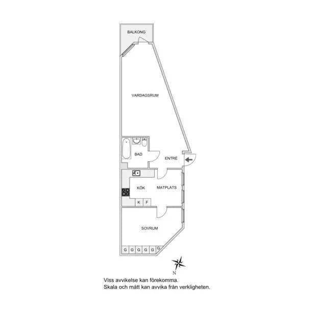 Floor plan for Bruksgatan 5L