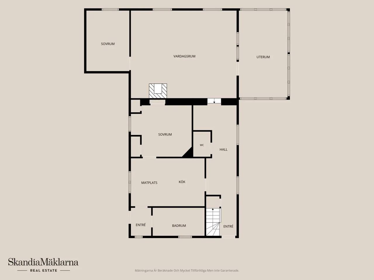 Floor plan for Hommentorpsvägen 15