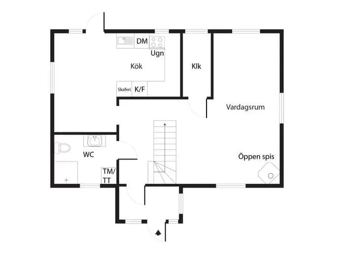 Floor plan for Sävnäsvägen 12