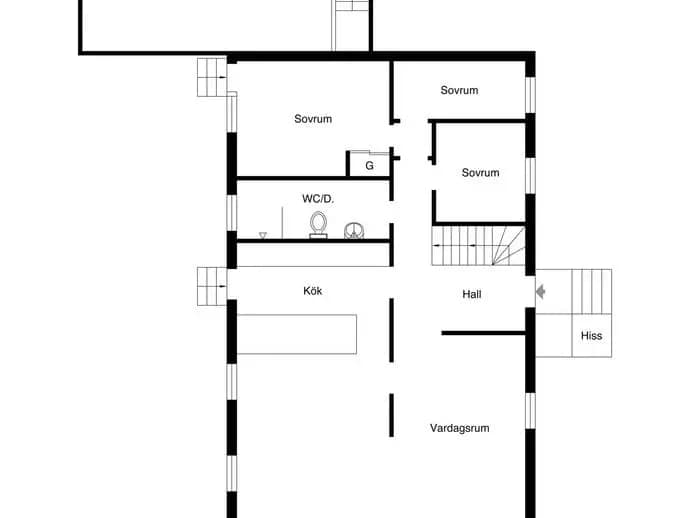 Floor plan for Stenhamravägen 113