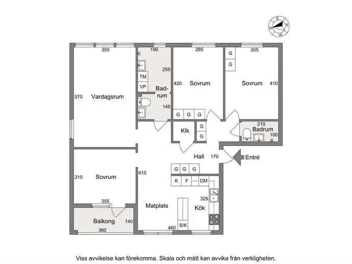 Planritning för Kvinnebyvägen 39
