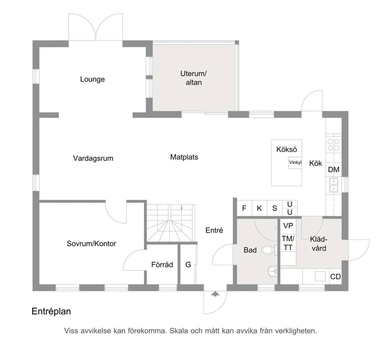 Floor plan for Signe Löfdahls väg 20