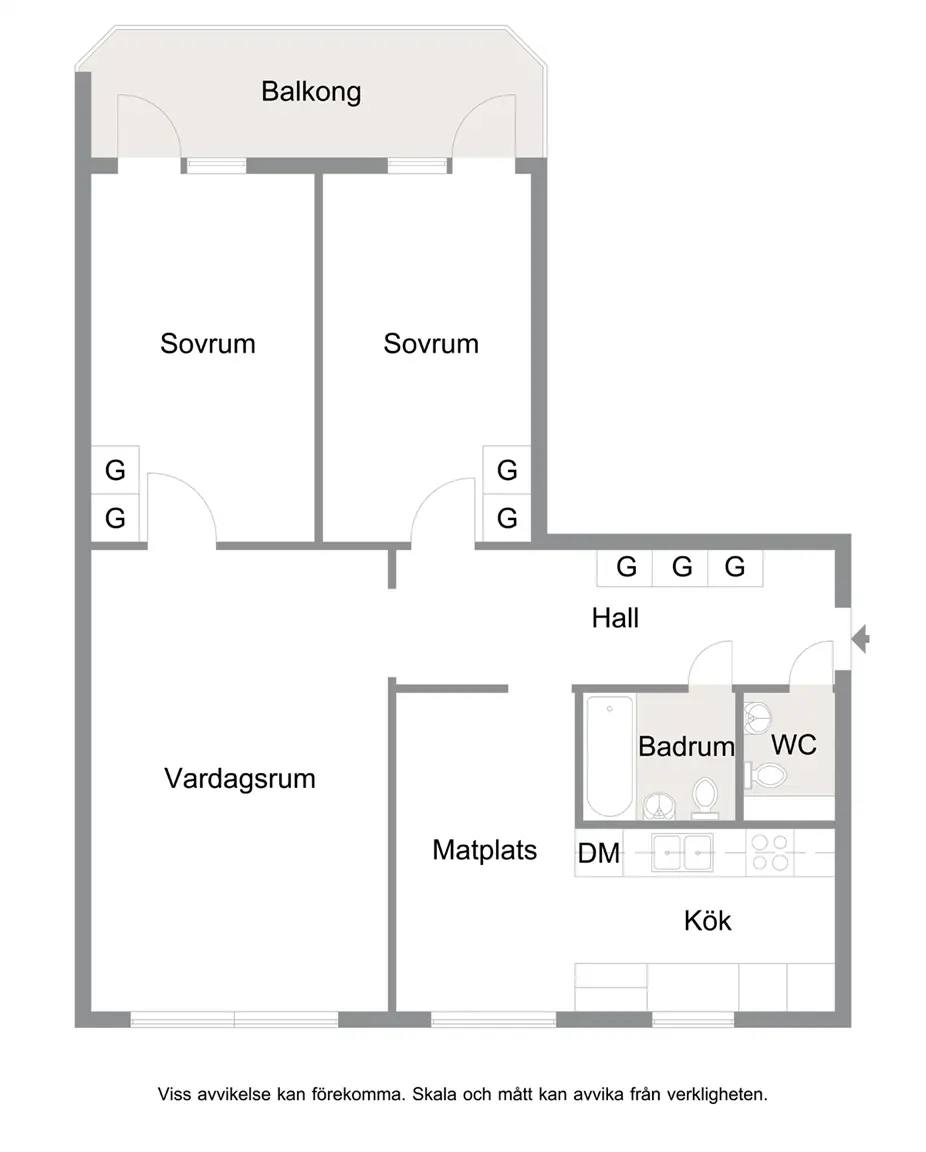 Planritning för Balladgatan 51