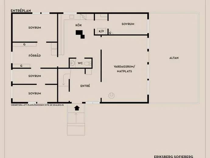 Floor plan for Eriksberg Sofieberg