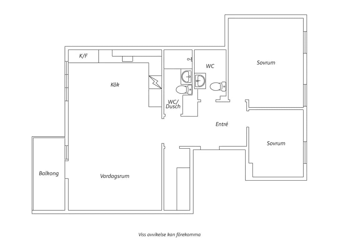 Floor plan for Stockholmsvägen 11A