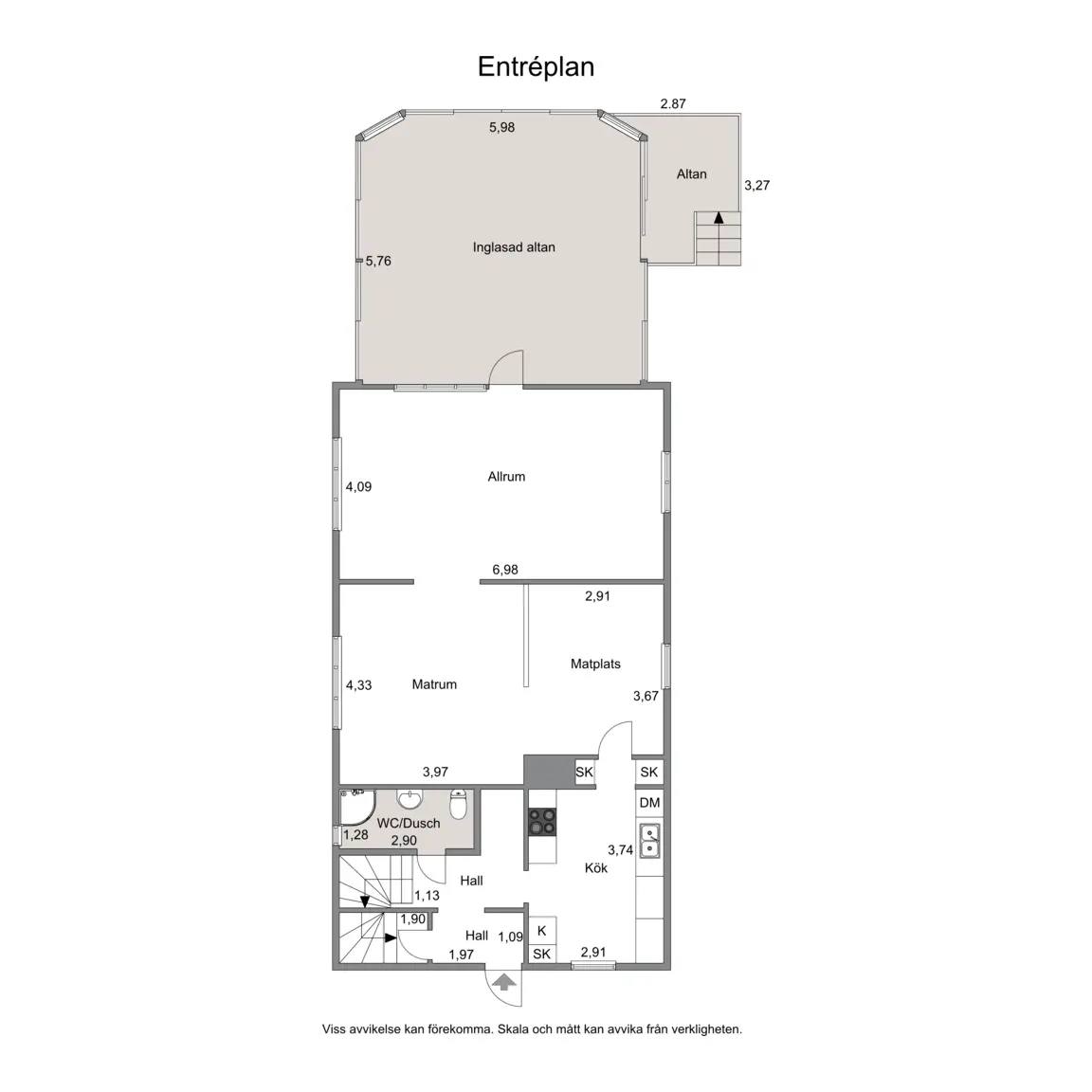 Floor plan for Lekvägen 1