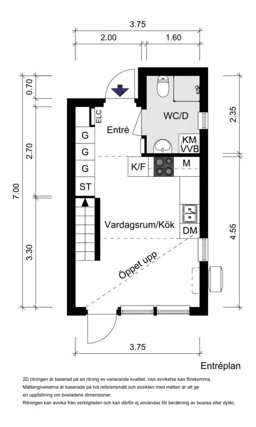 Floor plan for Åbroddsvägen 24, 24-25
