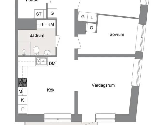 Floor plan for Flygfältsvägen 23