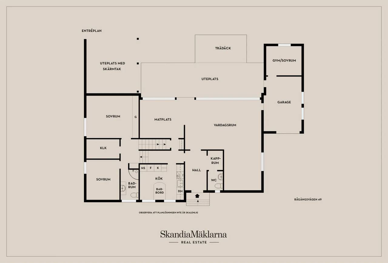 Floor plan for Bågängsvägen 49