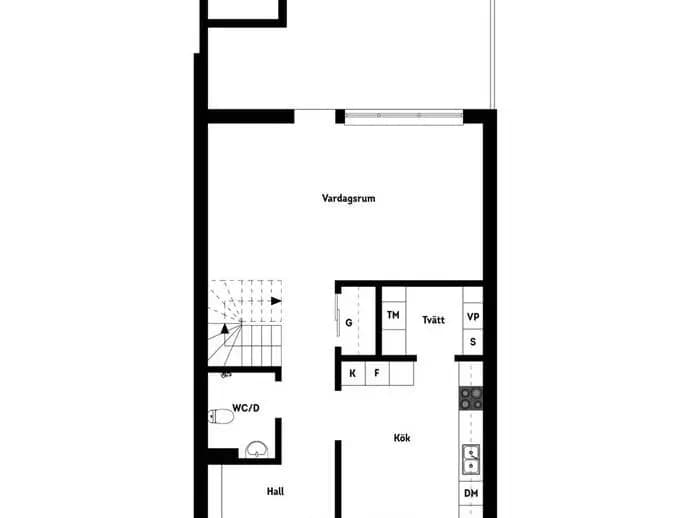 Floor plan for Beata Sparres Gränd 20I