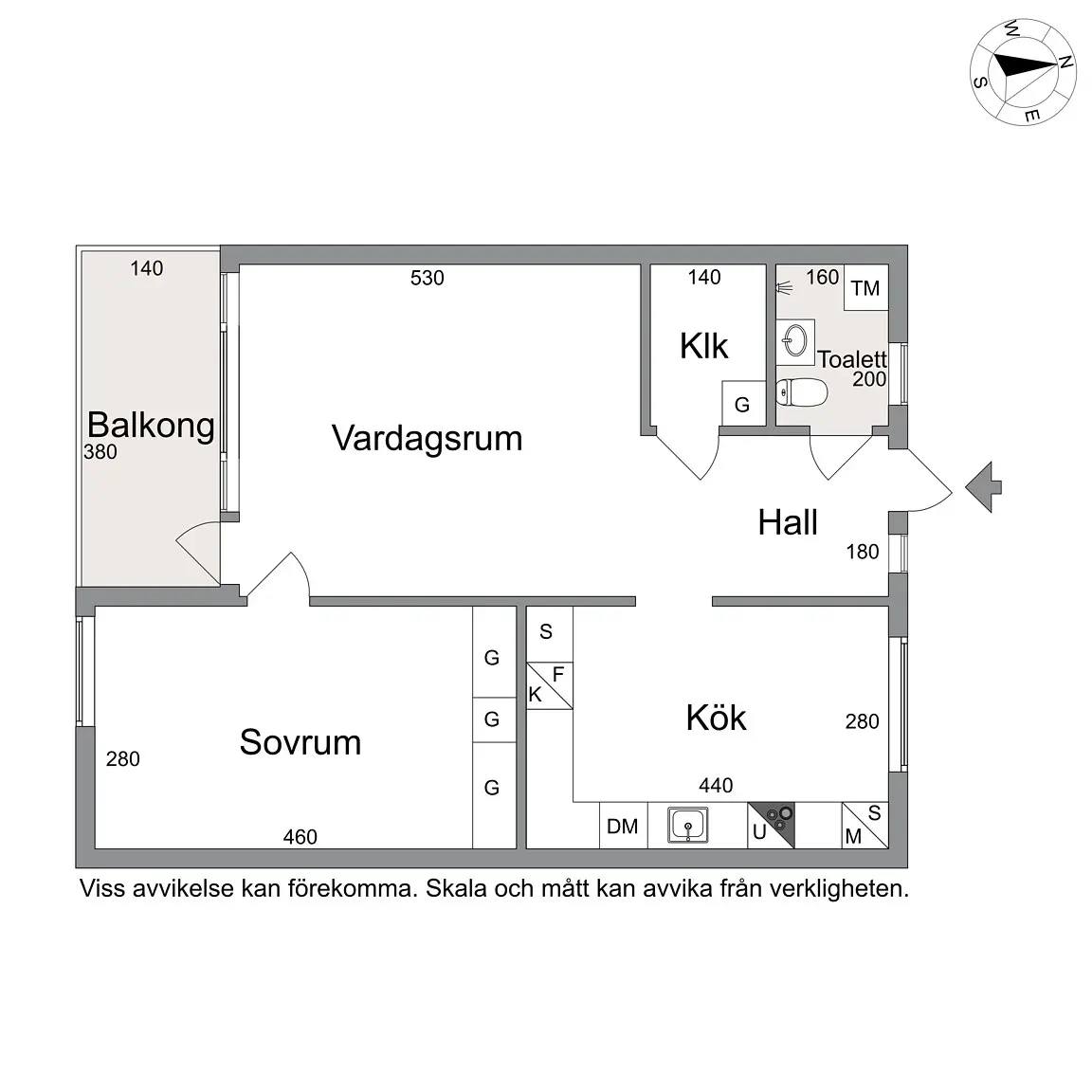 Floor plan for Stekastigen 16
