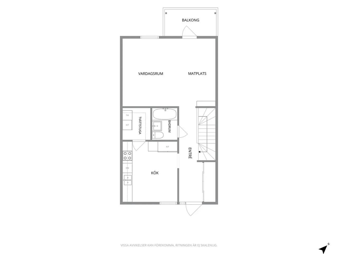 Floor plan for Nejlikevägen 40