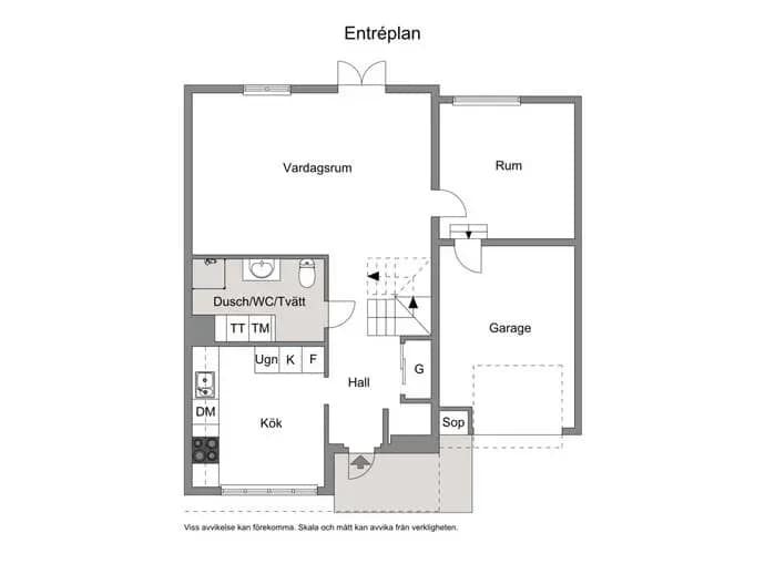 Floor plan for Bahcovägen 27