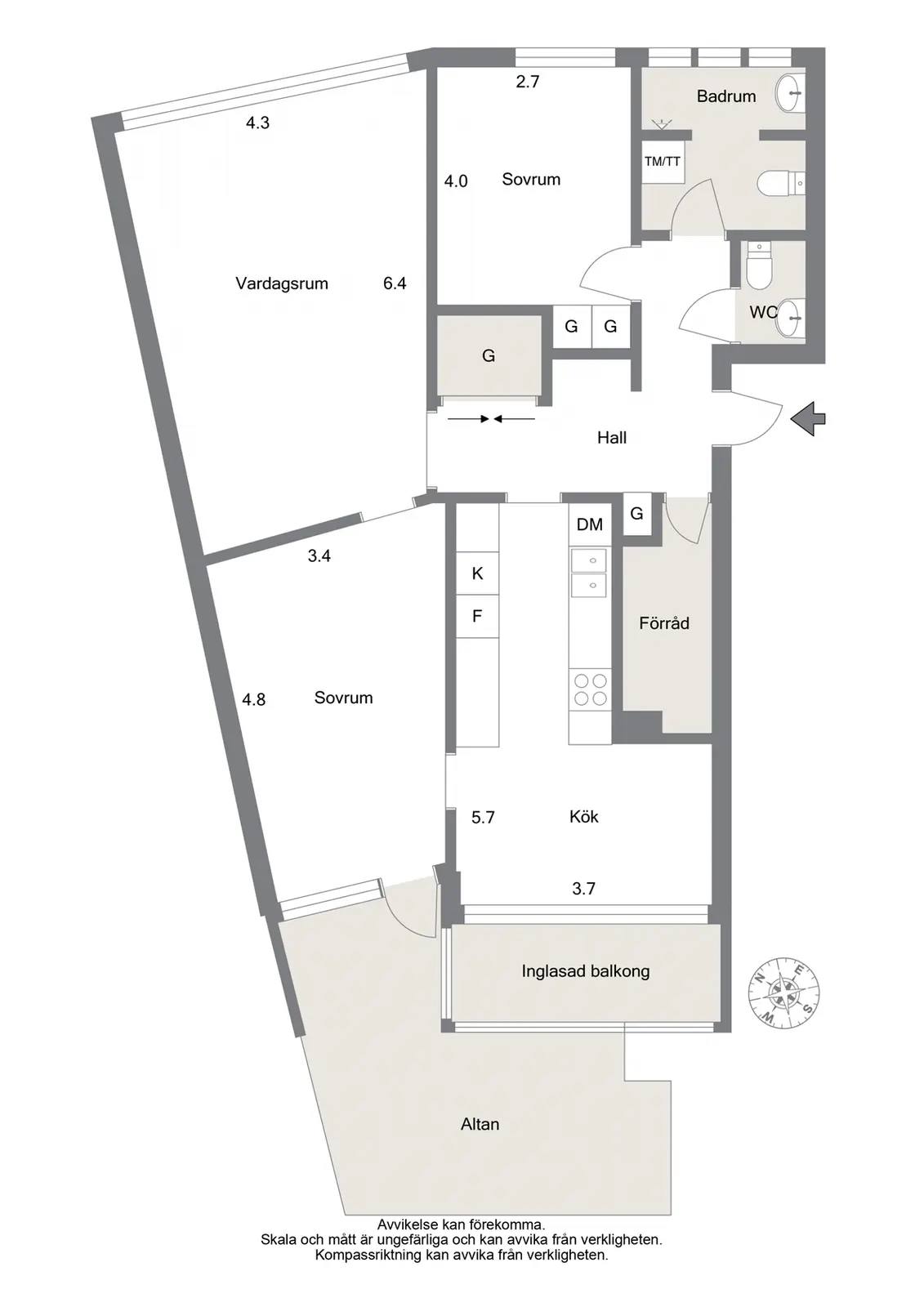 Floor plan for Björntorpsvägen 67
