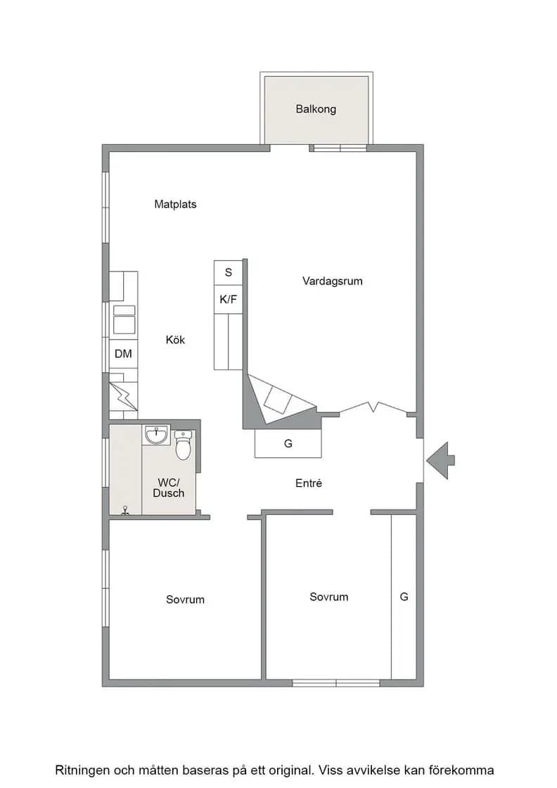Floor plan for Norra Skeppargatan 29 A