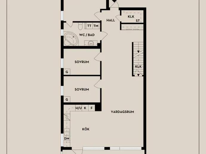 Planritning för Magasinsgatan 4