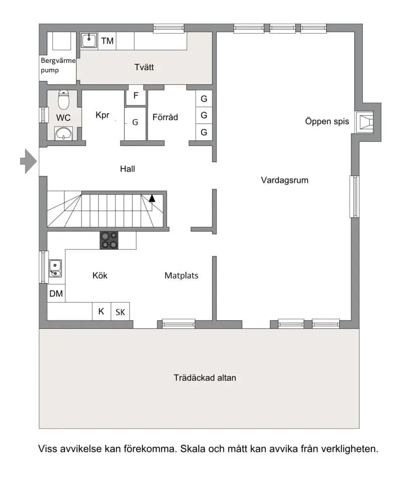 Planritning för Kaprifolvägen 36