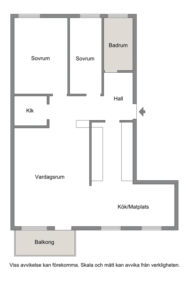 Floor plan for Skäftingebacken 22, 2 tr
