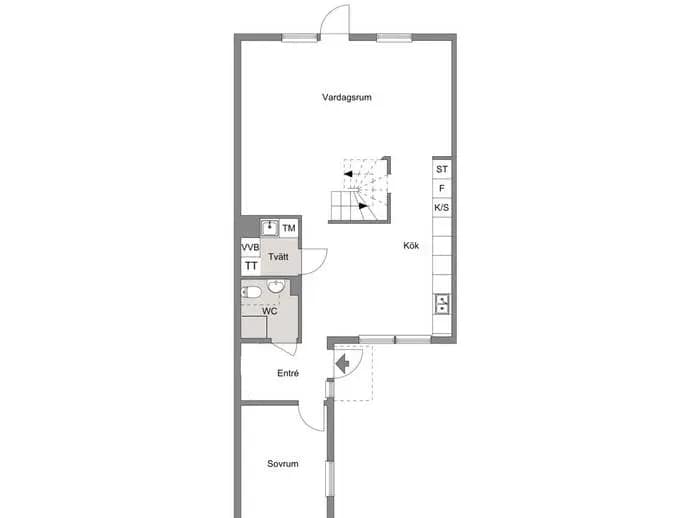 Planritning för Oriongatan 137
