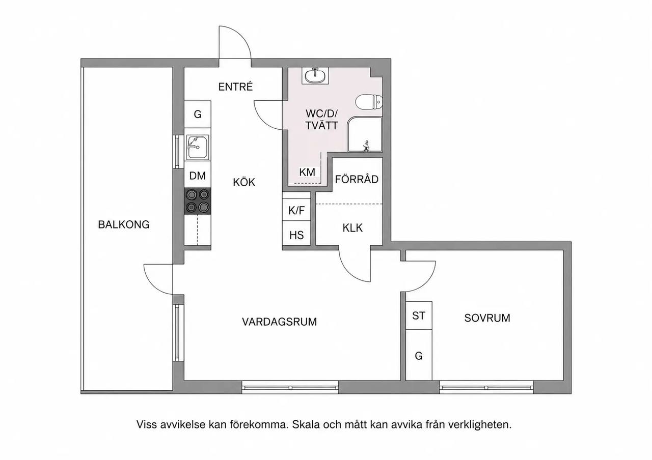Floor plan for Klockelundsvägen 12