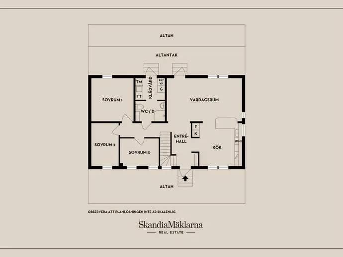 Floor plan for Daggrosvägen 4