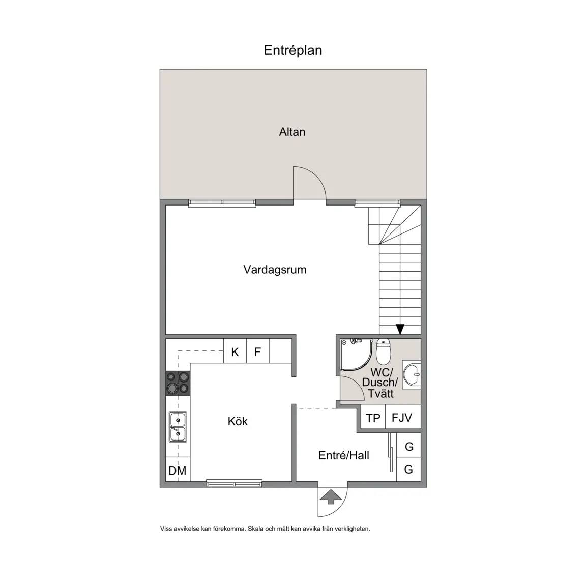 Floor plan for Fregattvägen 7C