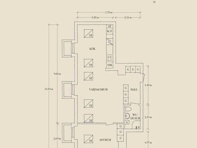 Floor plan for Ingenjörsgatan 7A