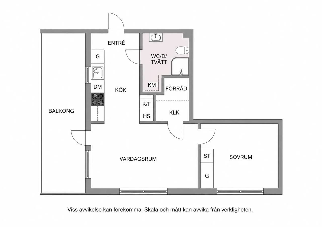 Floor plan for Klockelundsvägen 12
