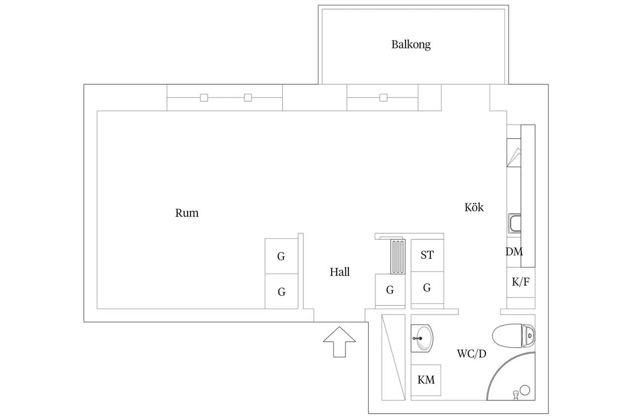 Floor plan for Trollhasselgatan 2