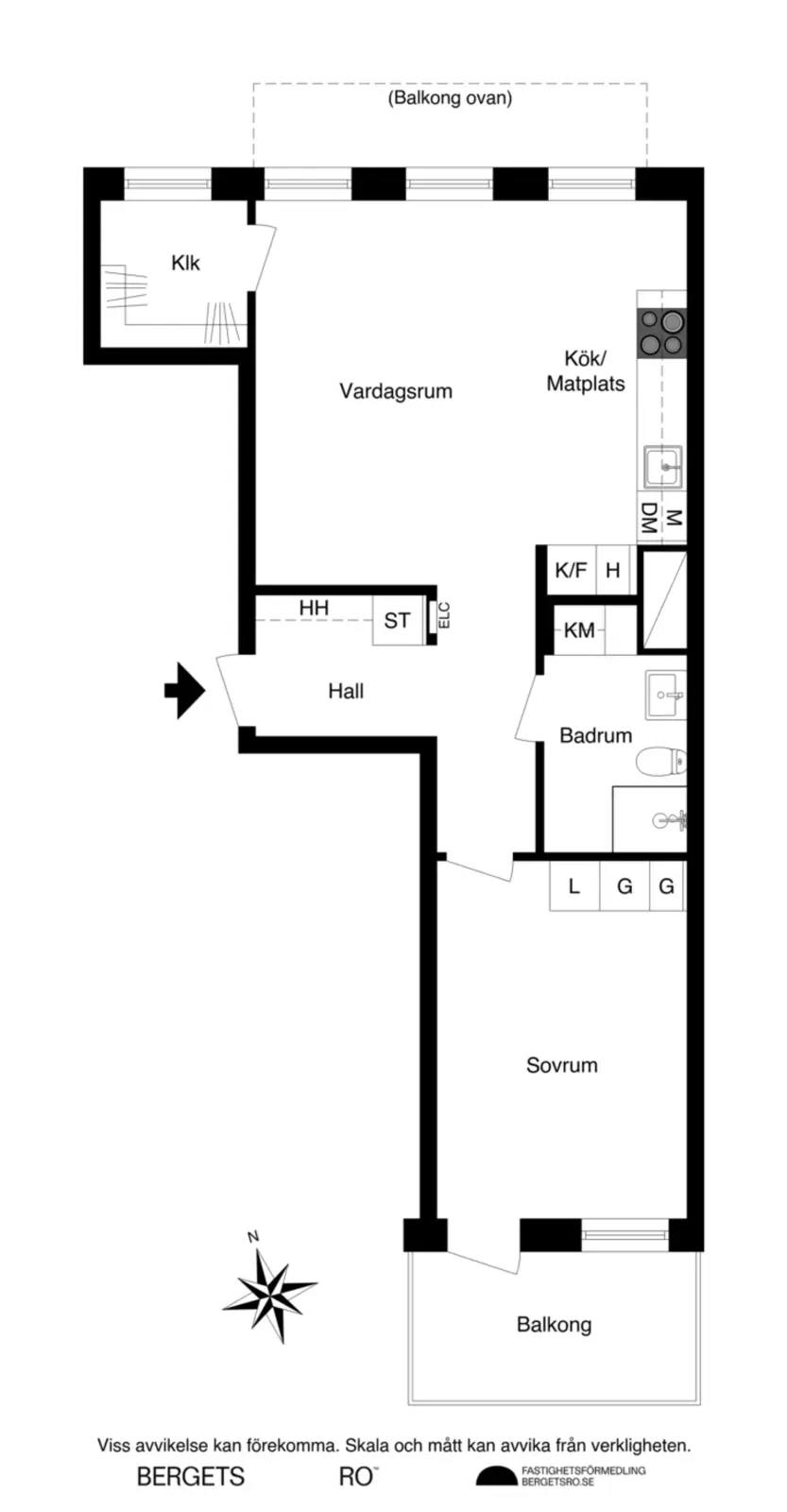 Floor plan for Arvid Tydéns Allé 20