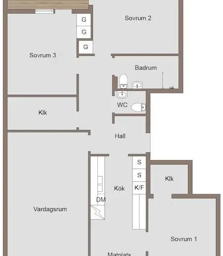 Floor plan for Sågstuvägen 32