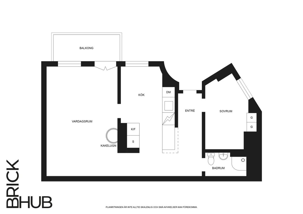 Floor plan for Nordhemsgatan 74B
