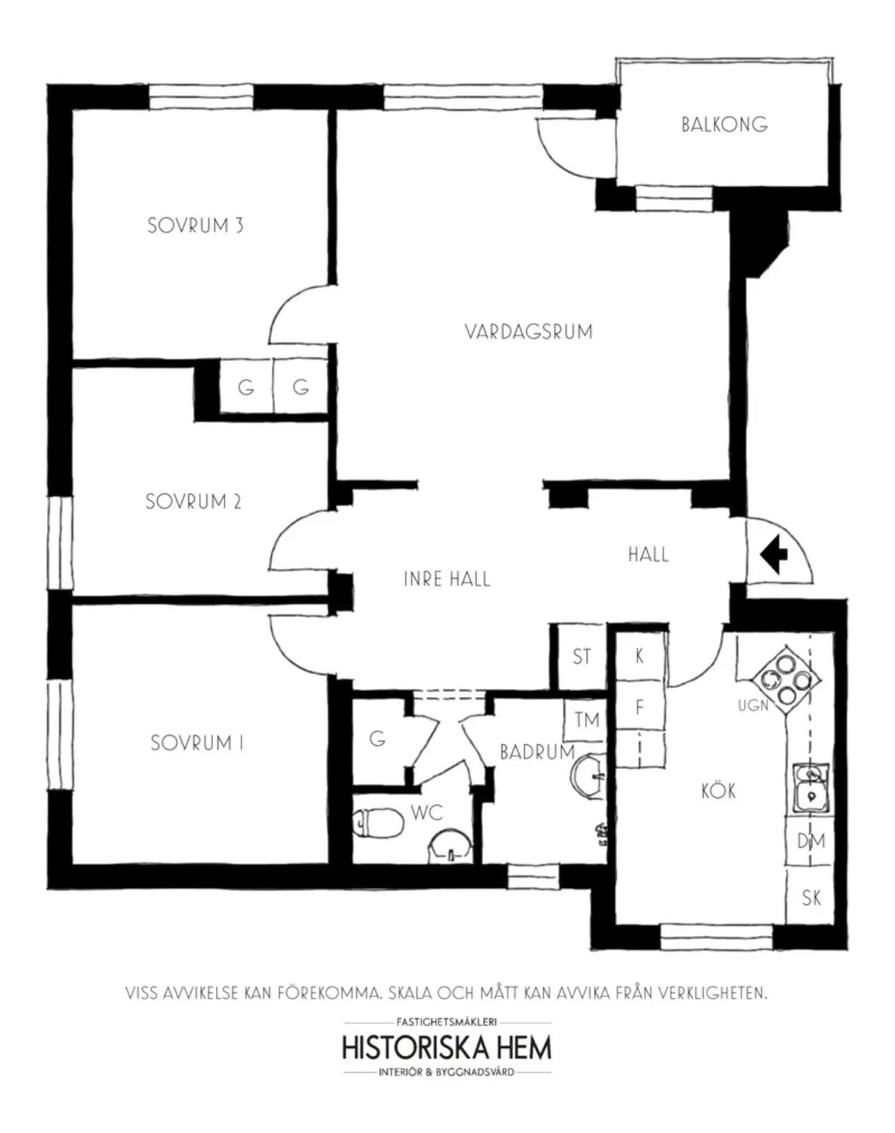 Floor plan for Terrängvägen 77