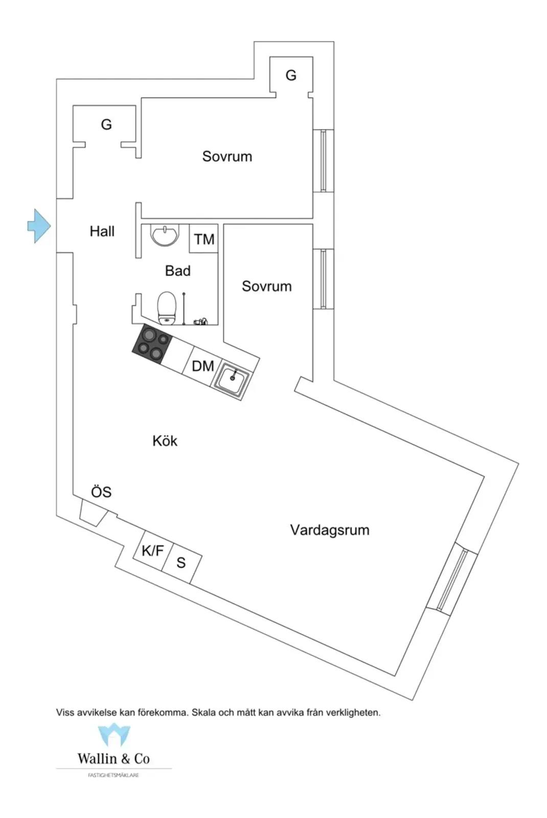 Floor plan for Badstrandsvägen 26