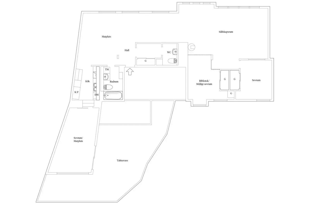 Floor plan for Baltzarsgatan 41A