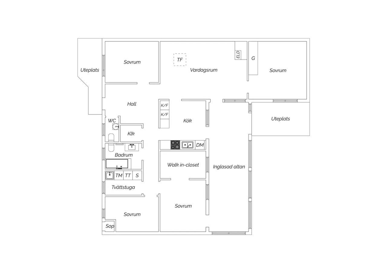 Floor plan for Gästgivarvägen 72