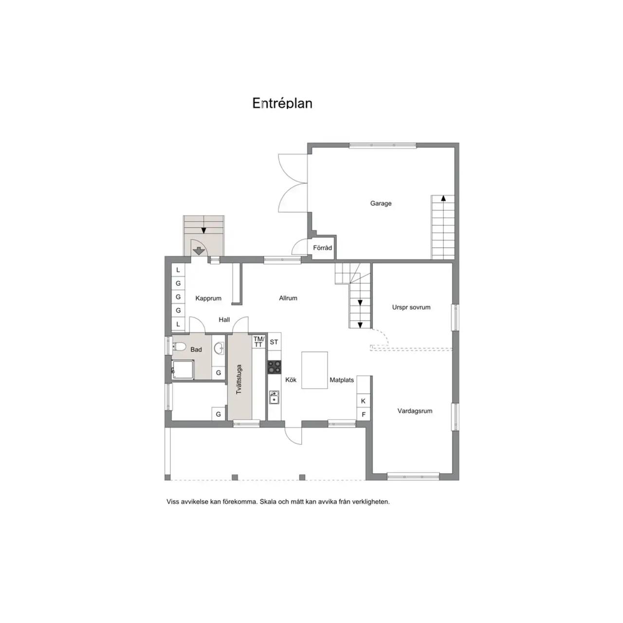Planritning för Brinkvägen 23