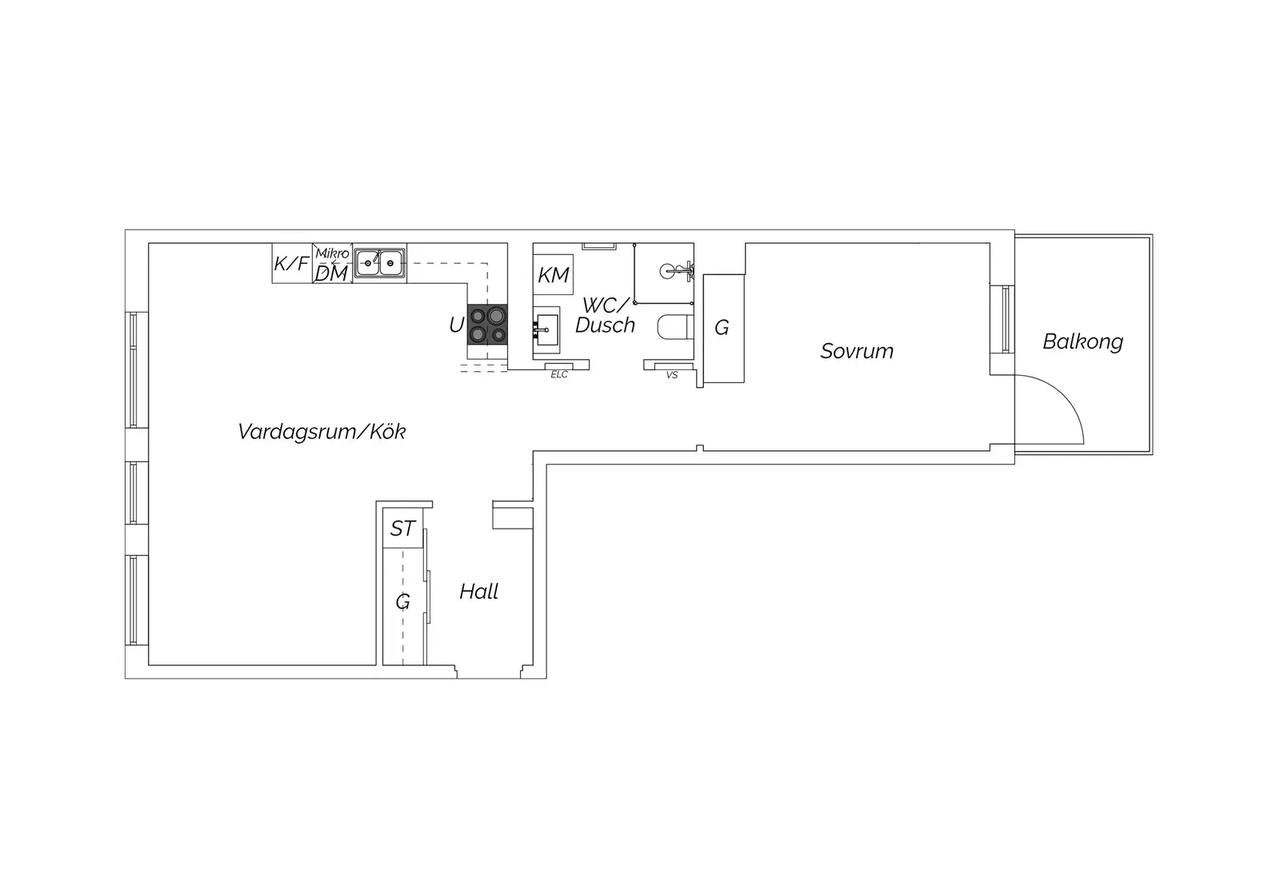 Floor plan for Hyllie Vattenparksgata 46